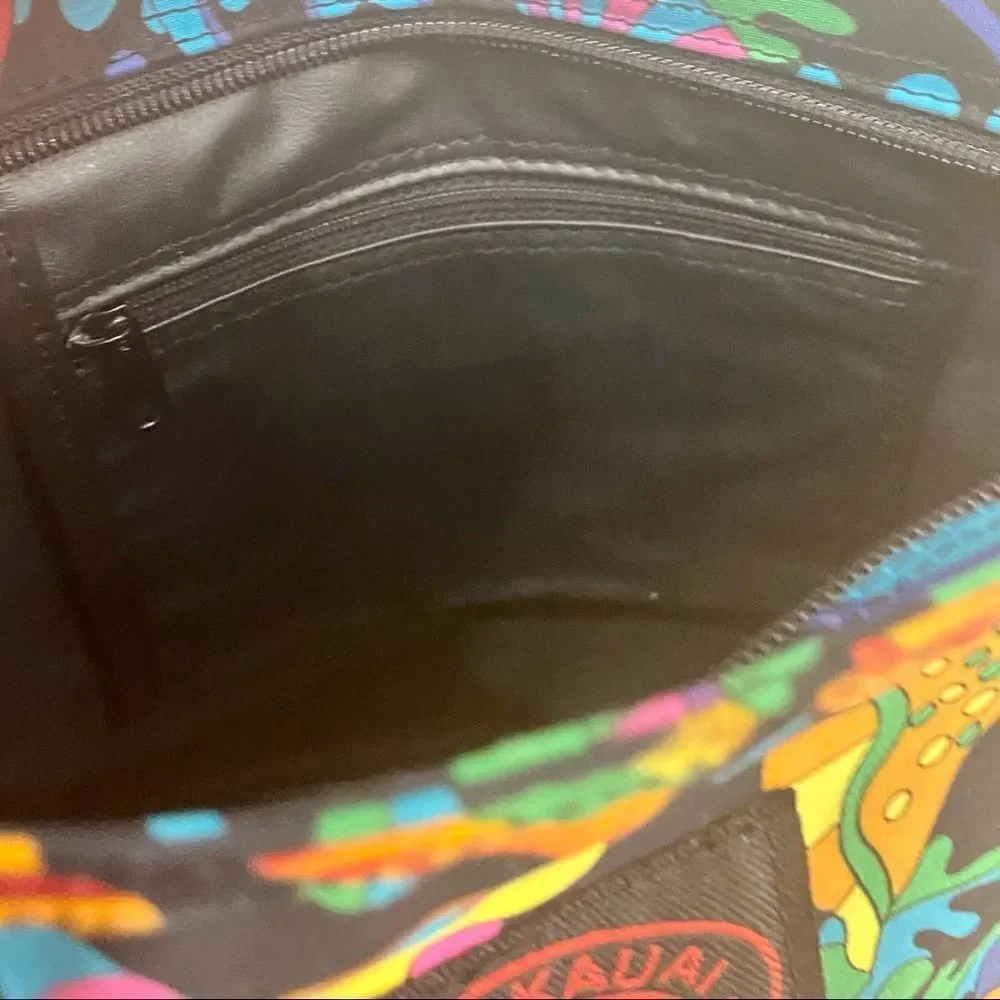 VINTAGE Hawaii Mini Tote Psychedelic Aquatic NWOT!